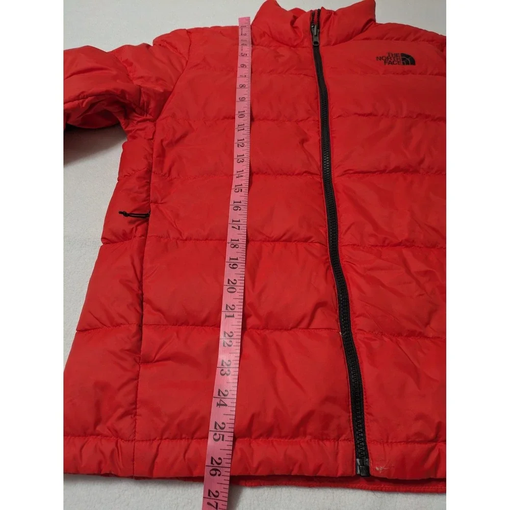 The North Face Jacket Mens Medium Red Down Puffer 550 Full Zip Outdoor Winter